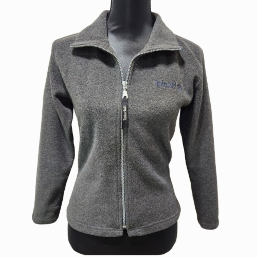 TIMBERLAND Lightweight Gorp Grey Fleece Full Zip Layer Jacket (S)